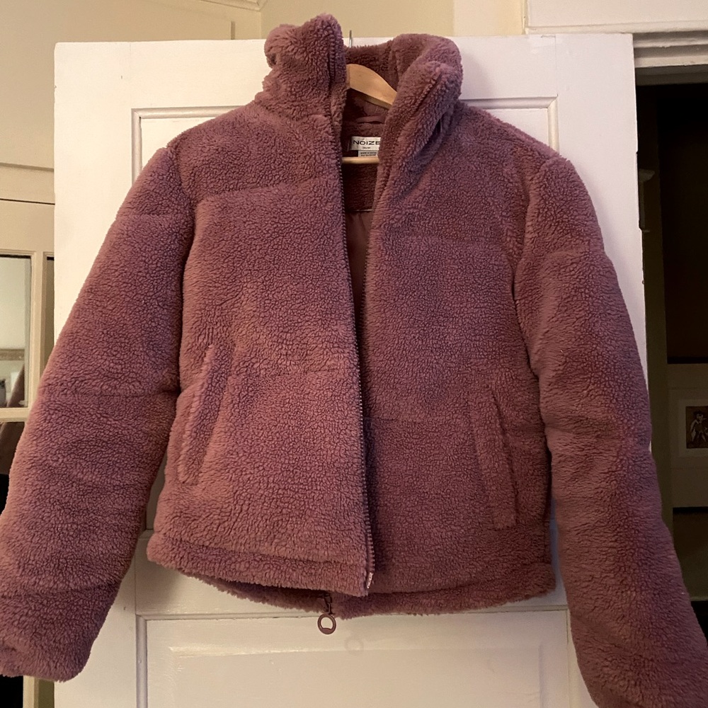 Raspberry Fleece Coat